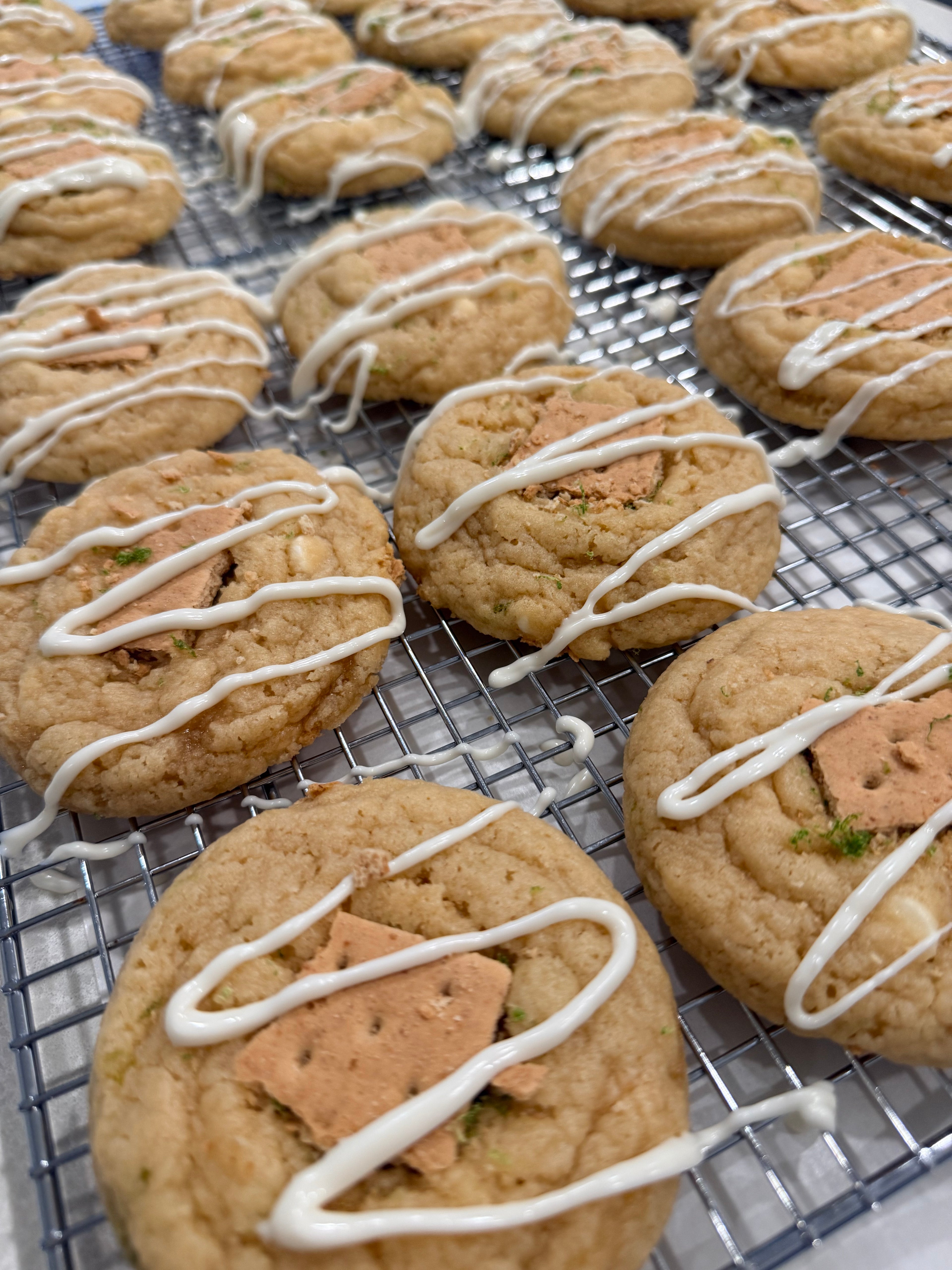 Key Lime Pie White Chocolate Chip Cookies