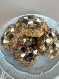 Blueberry Oatmeal White Chocolate Chip Cookies