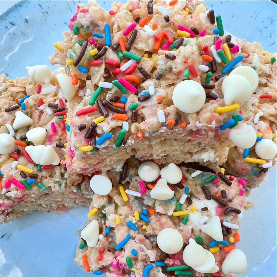 Birthday Cake Krispie Treats